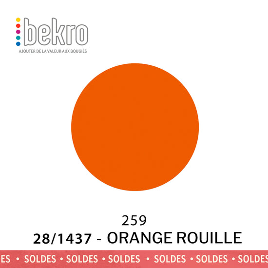 Colorant Bekro - 28/1437 - Orange Rouille