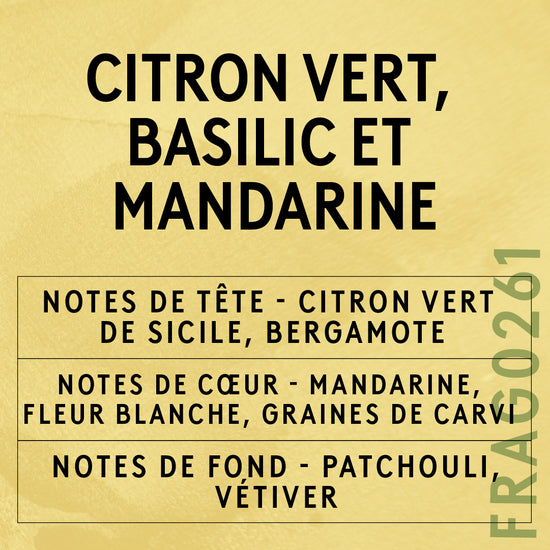Parfum Citron Vert, Basilic Et Mandarine