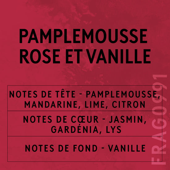 Parfum Pamplemousse Rose Et Vanille