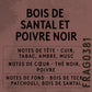 Parfum Bois De Santal Et Poivre Noir