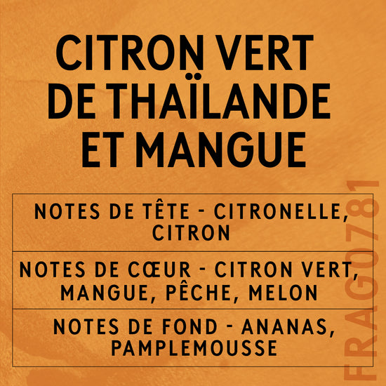 Parfum Citron Vert De Thaïlande Et Mangue