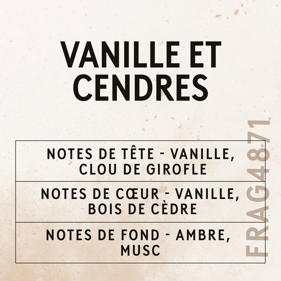 Parfum Vanille et Cendres