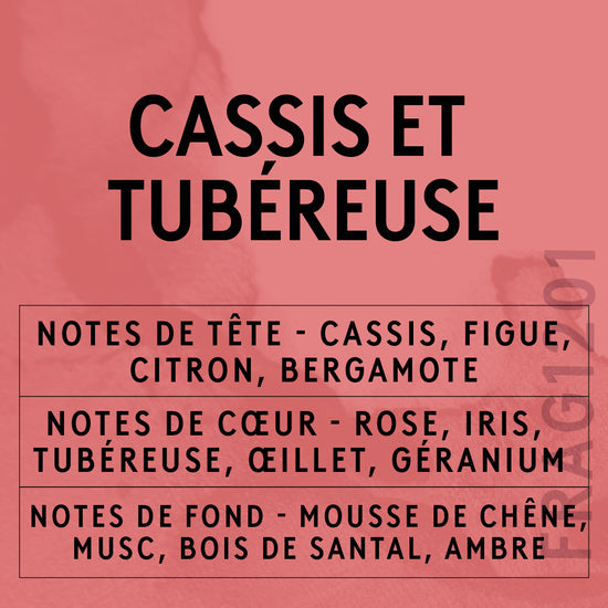 Parfum Cassis et Tubéreuse