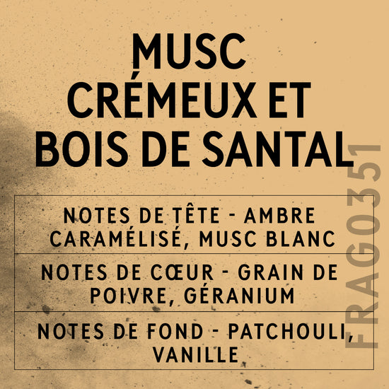 Parfum Musc Crémeux Et Bois De Santal