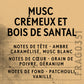Parfum Musc Crémeux Et Bois De Santal