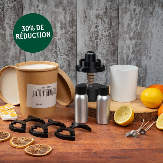 Fruits & Agrumes - Kit De Démarrage - Cire EcoSystem RCX (Mélange De Cire De Colza et De Coco)