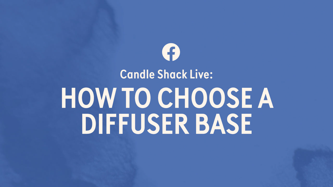 Charger la vidéo: Facebook livestream, how to choose a diffuser base.