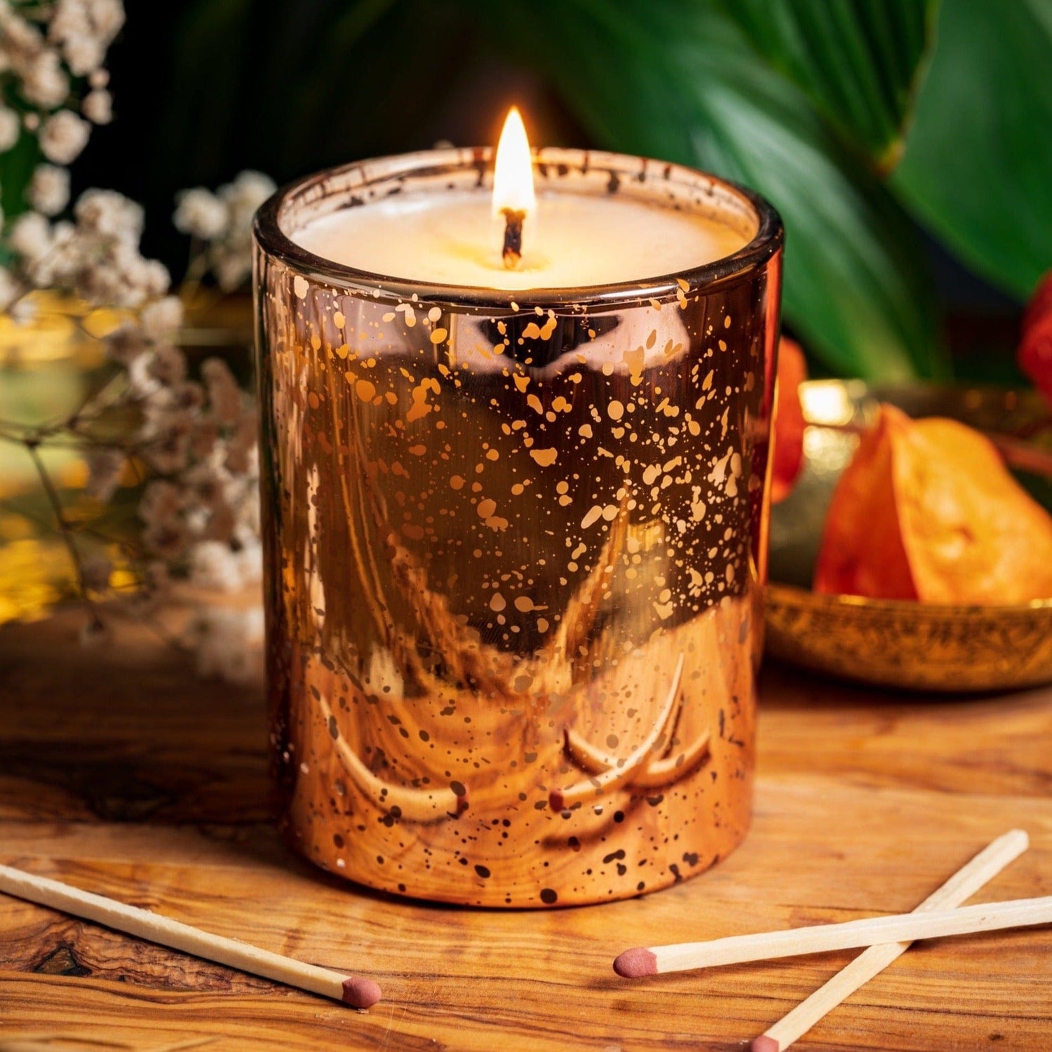 Verre Pour Bougie De Luxe Ebony 30 cl - Électroplaqué Cuivre – Candle Shack  FR