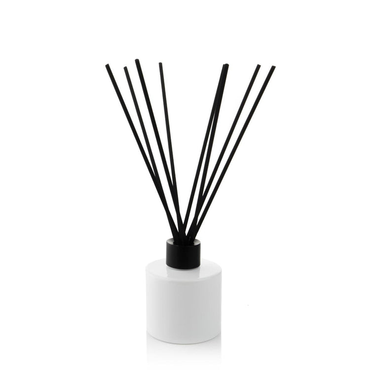 Candle Shack Diffuser Bottle 100ml Squat Circular Diffuser Bottle - Gloss White (box of 6)