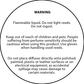 Candle Shack Diffuser Label 50mm White Diffuser Safety Label